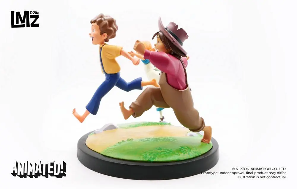 The Adventures of Tom Sawyer Animated! Statue Tom, Huck & Becky 23 cm Produktfoto