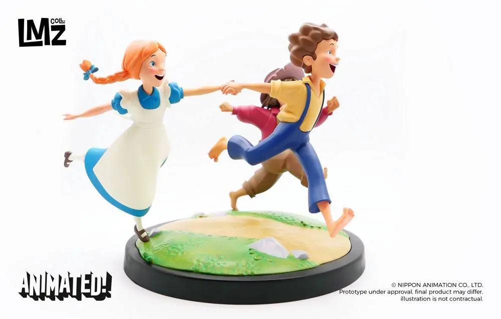 The Adventures of Tom Sawyer Animated! Statue Tom, Huck & Becky 23 cm Produktfoto