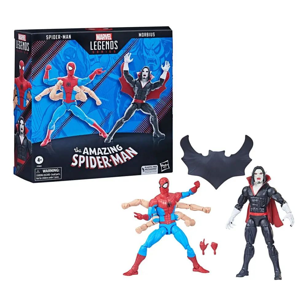 The Amazing Spider-Man Marvel Legends Actionfiguren 2er Pack Spider-Man &amp; Morbius 15 cm Produktfoto