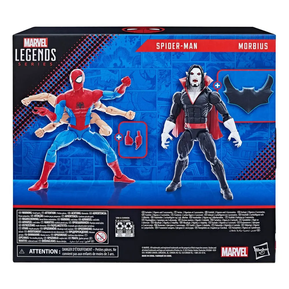 The Amazing Spider-Man Marvel Legends Actionfiguren 2er Pack Spider-Man &amp; Morbius 15 cm Produktfoto