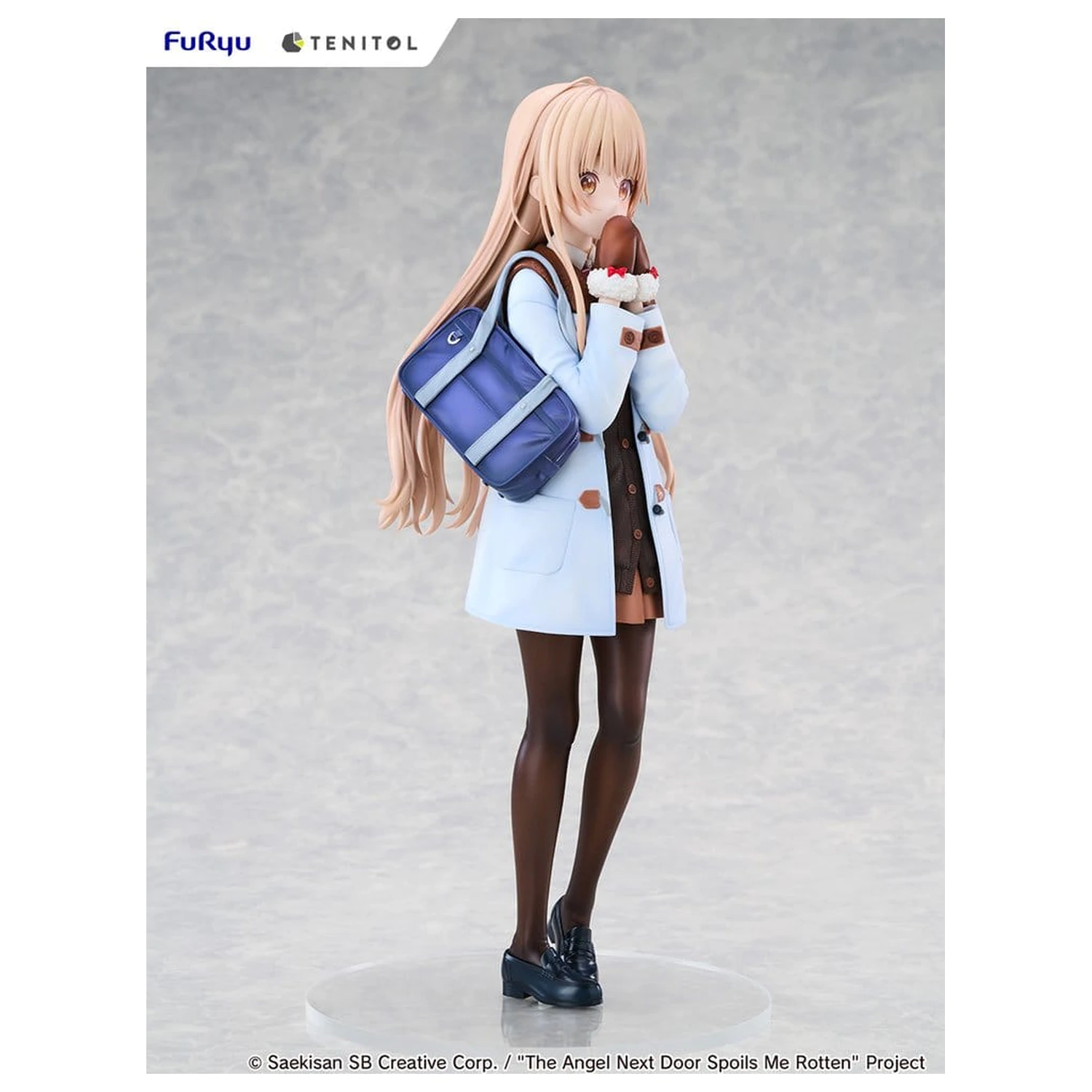 The Angel Next Door Spoils Me Rotten Tenitol große PVC Figur Mahiru Shiina Winter clothes Ver. 30 cm Produktfoto