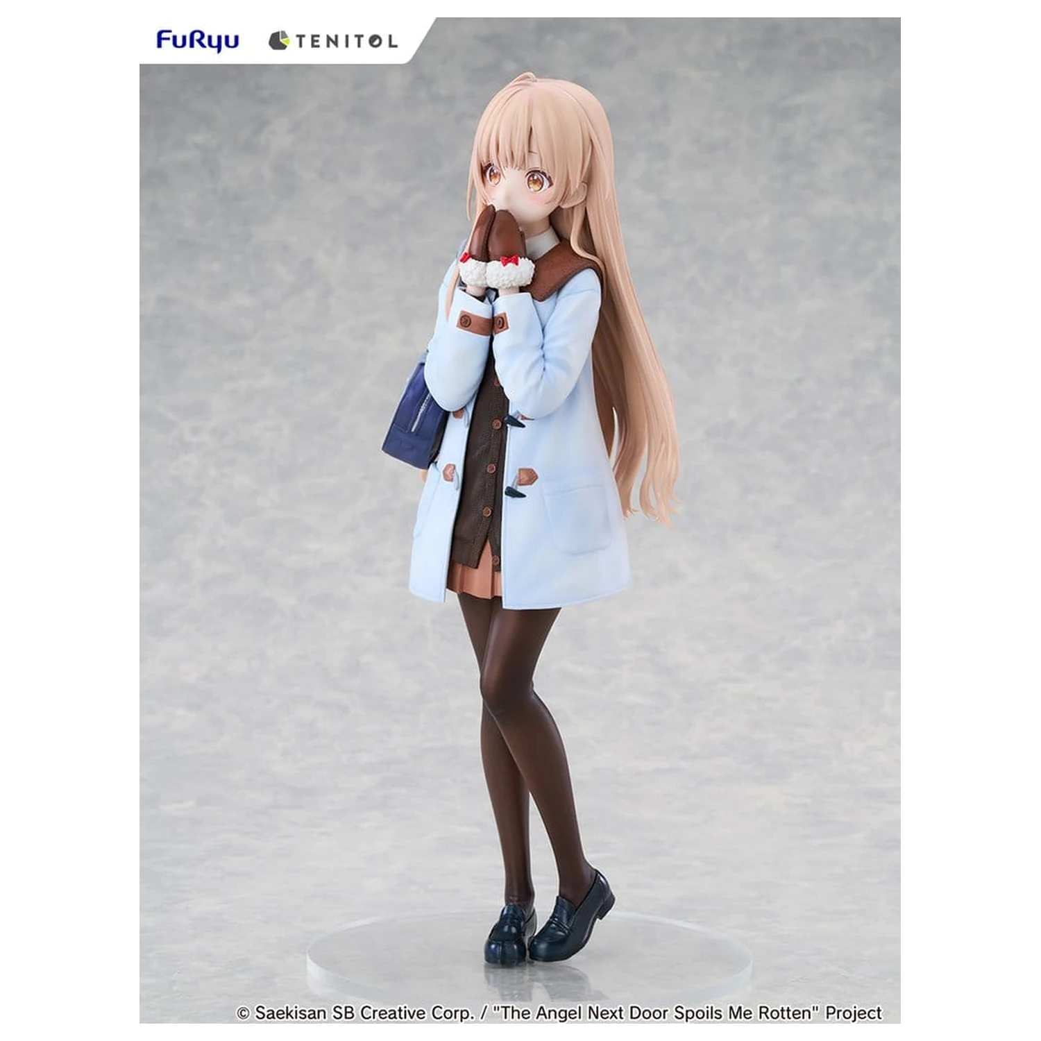 The Angel Next Door Spoils Me Rotten Tenitol große PVC Figur Mahiru Shiina Winter clothes Ver. 30 cm Produktfoto