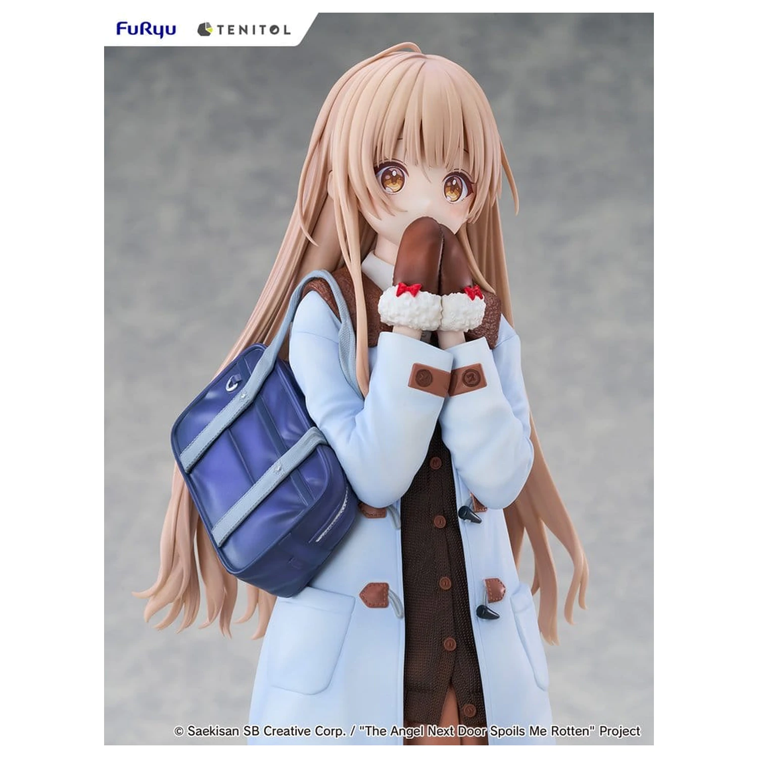 The Angel Next Door Spoils Me Rotten Tenitol große PVC Figur Mahiru Shiina Winter clothes Ver. 30 cm Produktfoto
