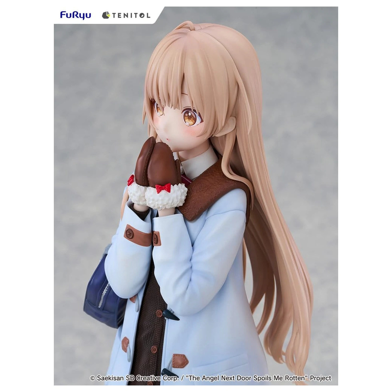 The Angel Next Door Spoils Me Rotten Tenitol große PVC Figur Mahiru Shiina Winter clothes Ver. 30 cm Produktfoto