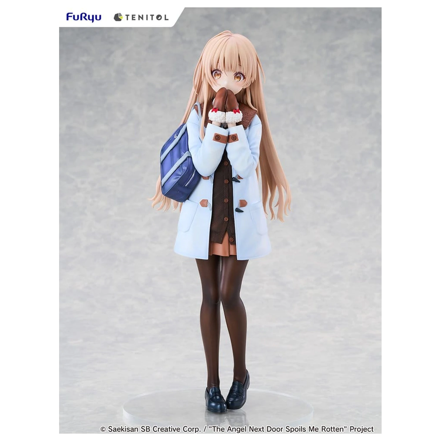 The Angel Next Door Spoils Me Rotten Tenitol große PVC Figur Mahiru Shiina Winter clothes Ver. 30 cm Produktfoto