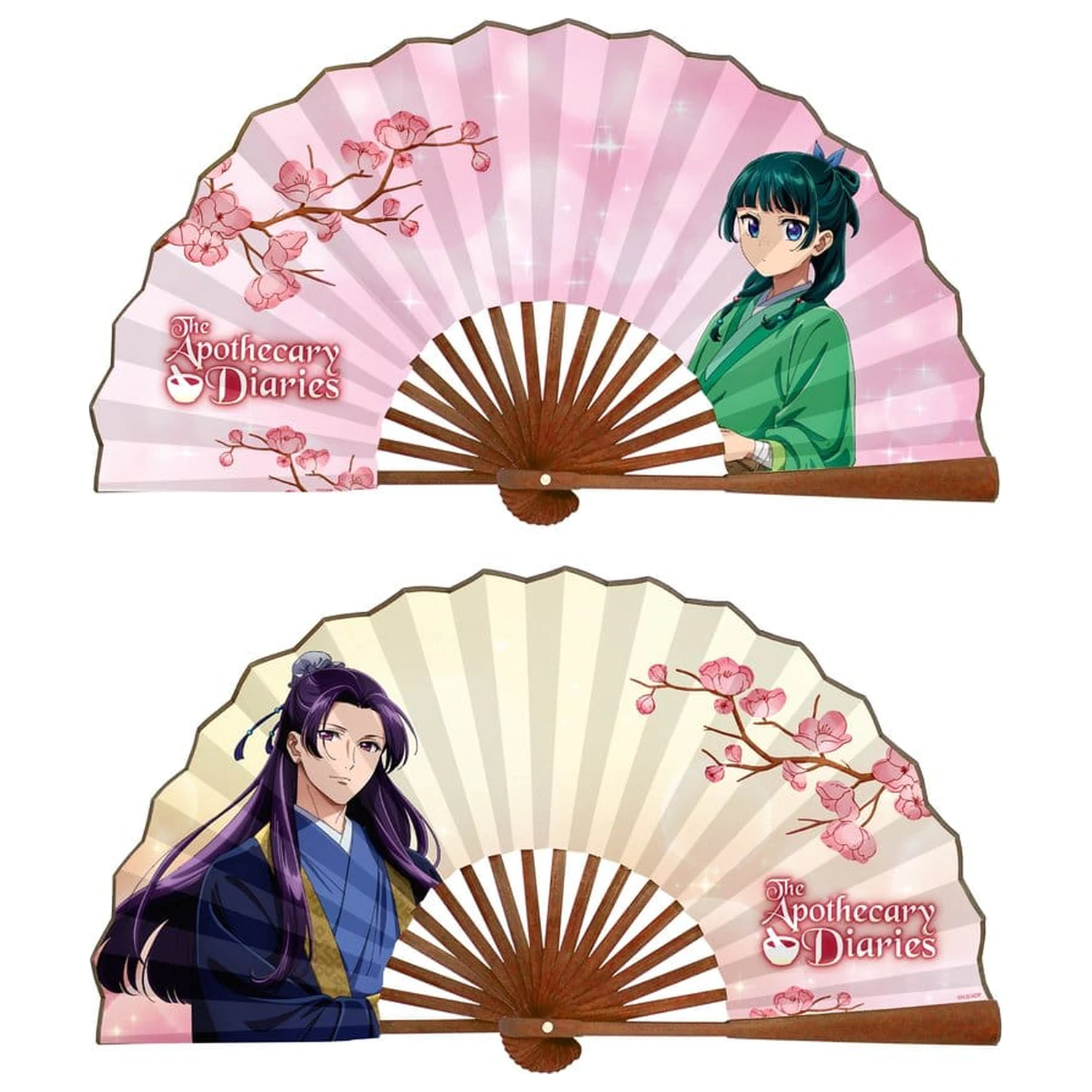 The Apothecary Diaries Japanischer Fächer aus Bamboo Maomao & Jinshi Produktfoto