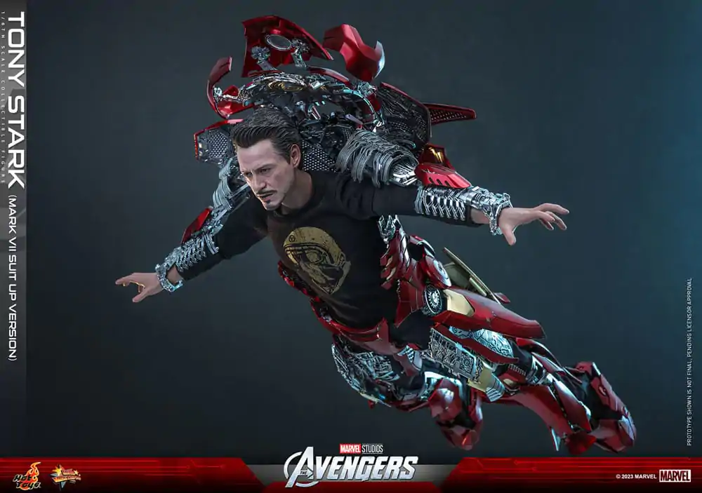 The Avengers Movie Masterpiece Actionfigur 1/6 Tony Stark (Mark VII Suit-Up Version) 31 cm Produktfoto