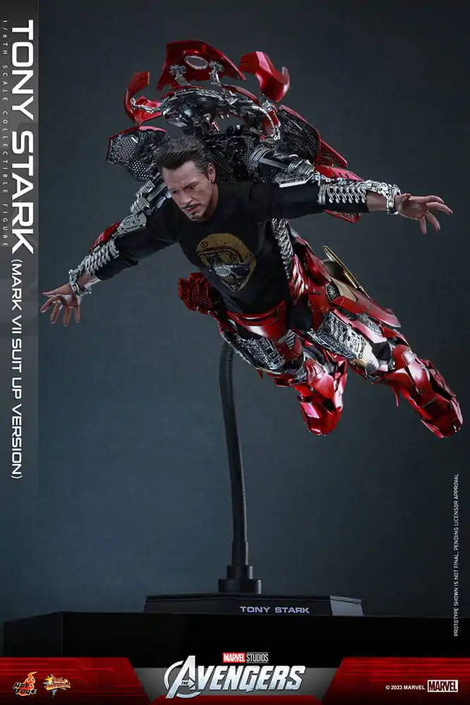 The Avengers Movie Masterpiece Actionfigur 1/6 Tony Stark (Mark VII Suit-Up Version) 31 cm Produktfoto