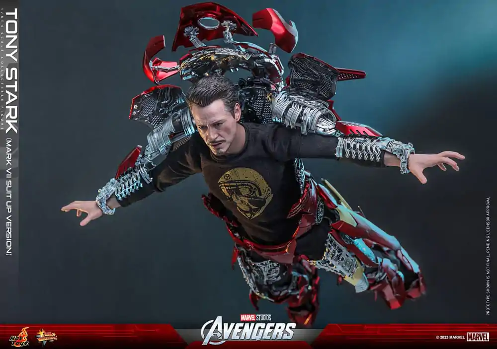 The Avengers Movie Masterpiece Actionfigur 1/6 Tony Stark (Mark VII Suit-Up Version) 31 cm Produktfoto