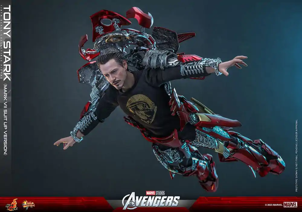 The Avengers Movie Masterpiece Actionfigur 1/6 Tony Stark (Mark VII Suit-Up Version) 31 cm Produktfoto