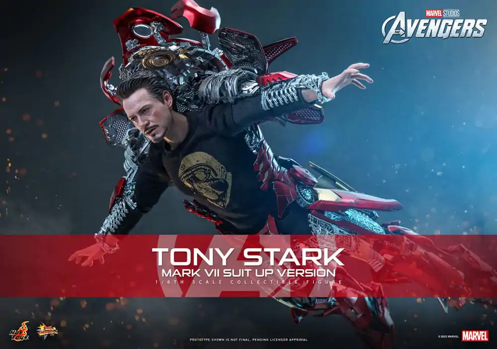 The Avengers Movie Masterpiece Actionfigur 1/6 Tony Stark (Mark VII Suit-Up Version) 31 cm Produktfoto