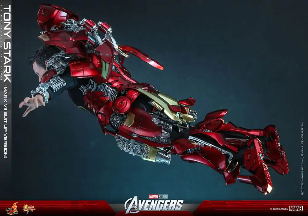 The Avengers Movie Masterpiece Actionfigur 1/6 Tony Stark (Mark VII Suit-Up Version) 31 cm Produktfoto