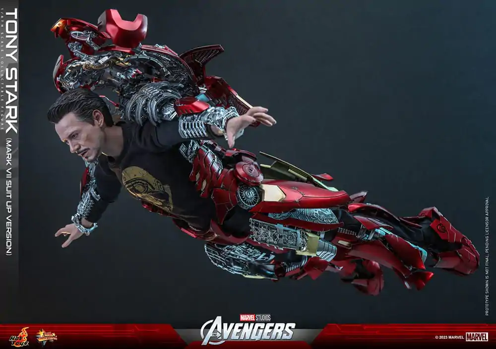 The Avengers Movie Masterpiece Actionfigur 1/6 Tony Stark (Mark VII Suit-Up Version) 31 cm Produktfoto