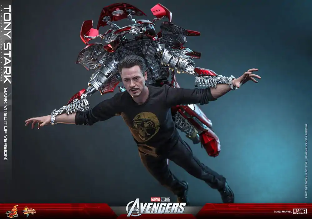 The Avengers Movie Masterpiece Actionfigur 1/6 Tony Stark (Mark VII Suit-Up Version) 31 cm Produktfoto