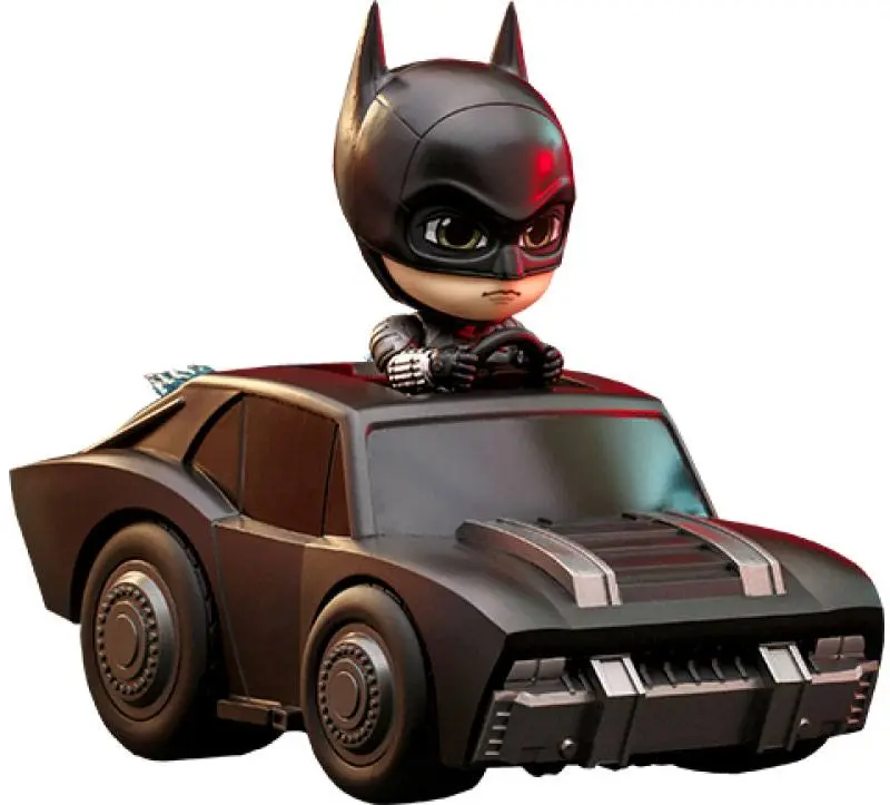 The Batman Cosbaby Minifigur & Fahrzeug Batman & Batmobile 12 cm Produktfoto