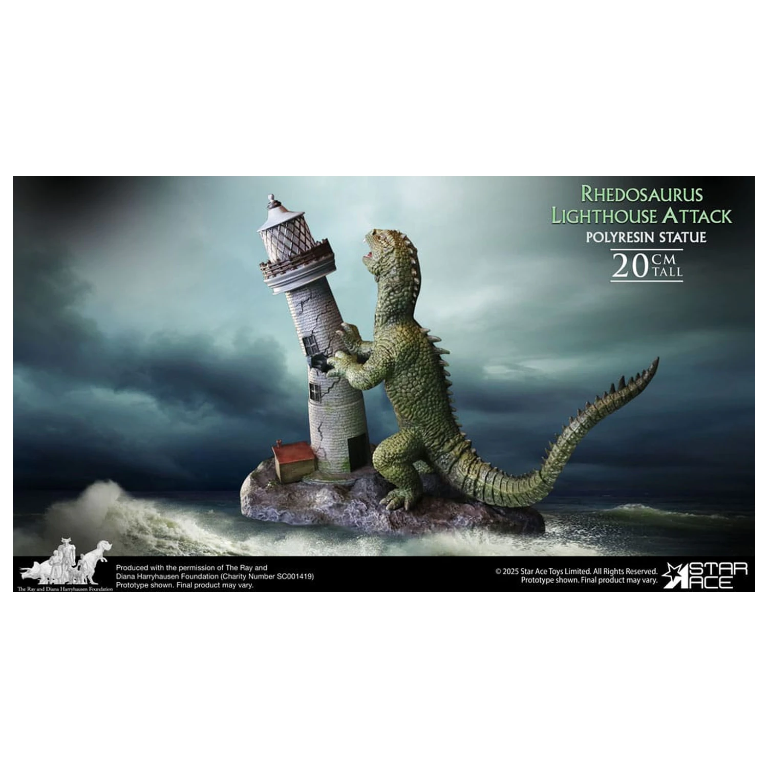 The Beast from 20,000 Fathoms Kunstharz-Statue 1/8 Ray Harryhausens Rhedosaurus 20 cm Produktfoto