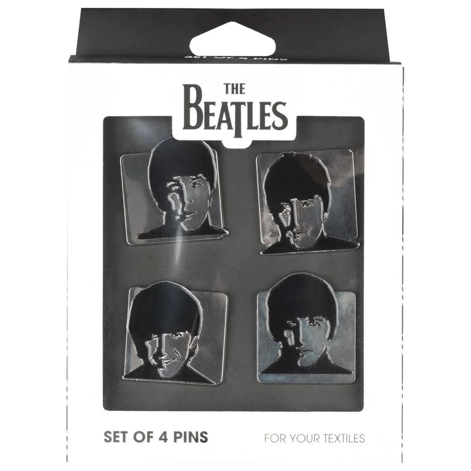 The Beatles Set mit 4 Anstecknadeln Produktfoto