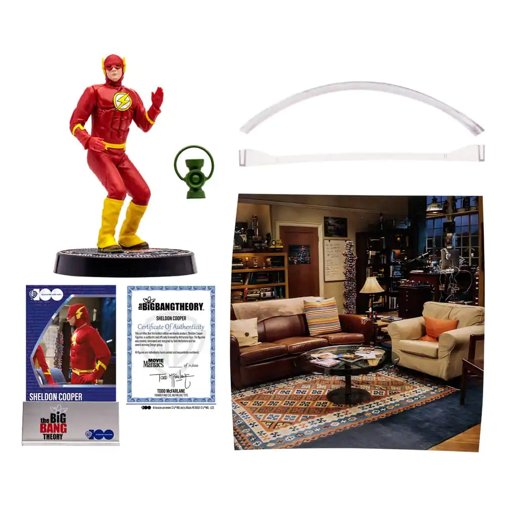 The Big Bang Theory Movie Maniacs Figur Sheldon Cooper as The Flash 15 cm Produktfoto
