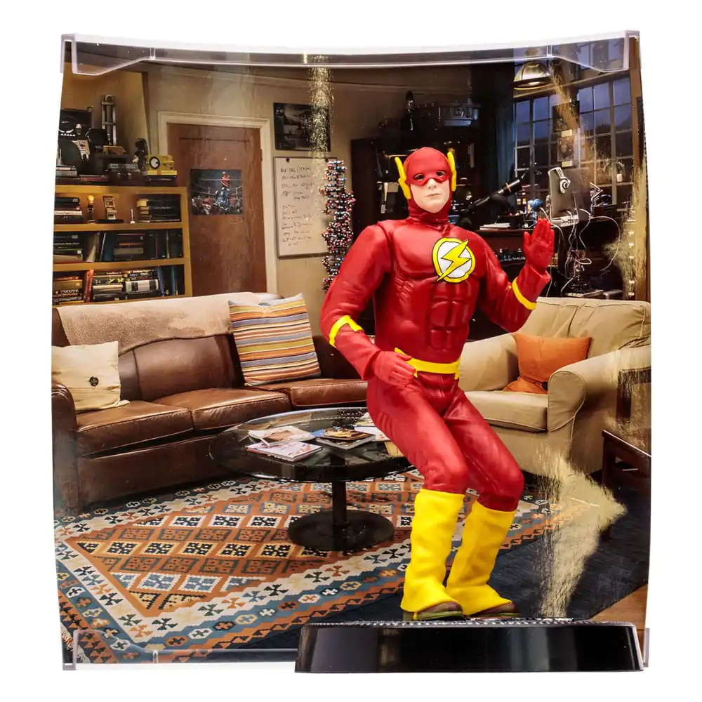 The Big Bang Theory Movie Maniacs Figur Sheldon Cooper as The Flash 15 cm Produktfoto