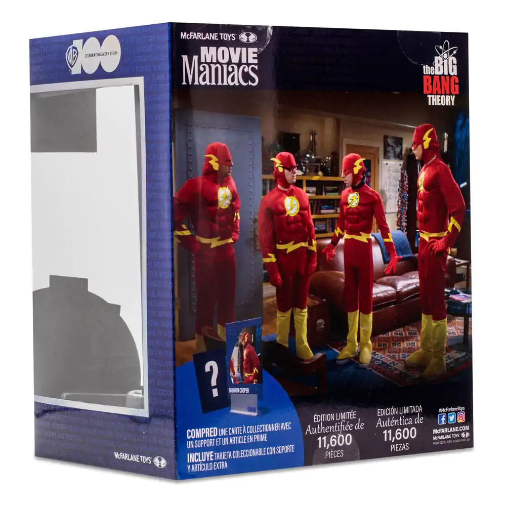 The Big Bang Theory Movie Maniacs Figur Sheldon Cooper as The Flash 15 cm Produktfoto