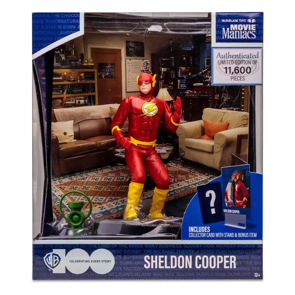 The Big Bang Theory Movie Maniacs Figur Sheldon Cooper as The Flash 15 cm Produktfoto
