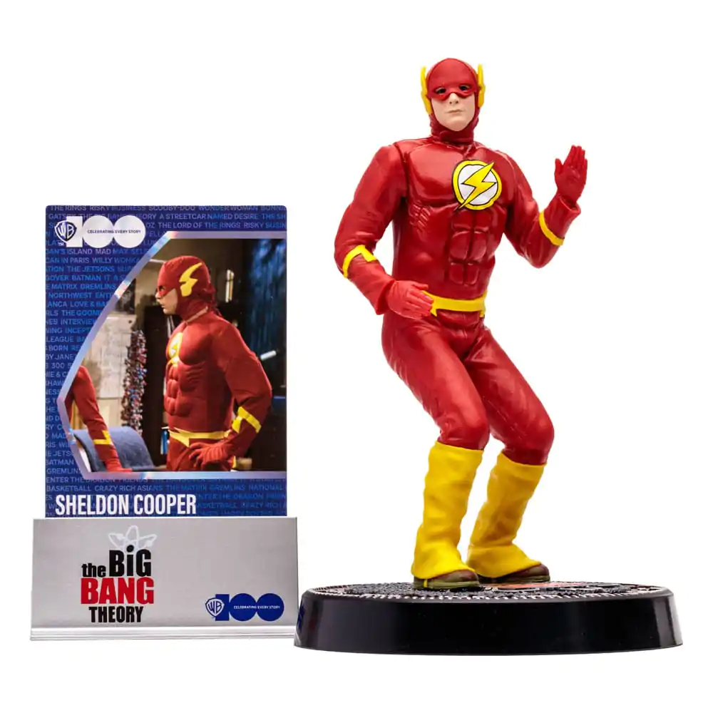 The Big Bang Theory Movie Maniacs Figur Sheldon Cooper as The Flash 15 cm Produktfoto