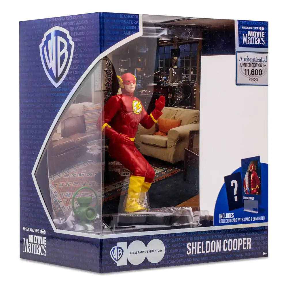 The Big Bang Theory Movie Maniacs Figur Sheldon Cooper as The Flash 15 cm Produktfoto