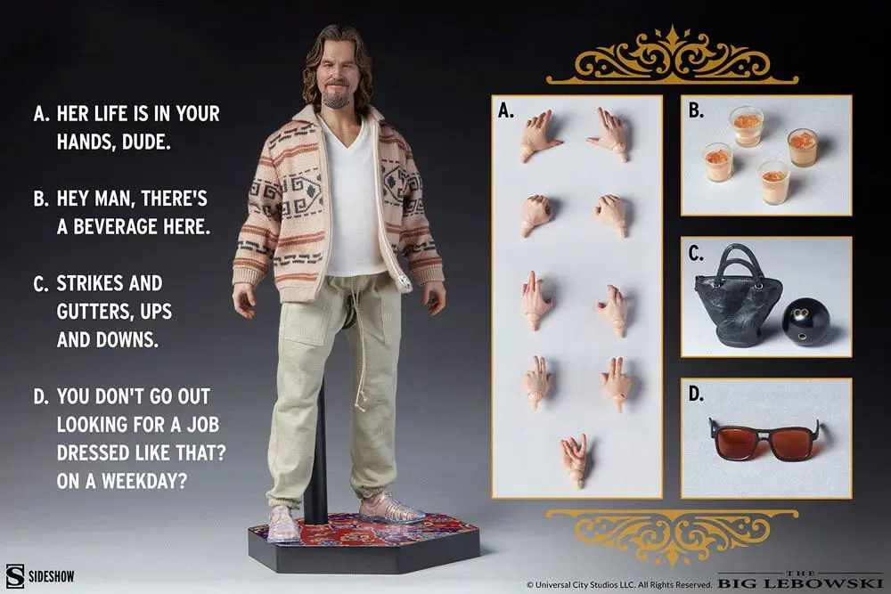 The Big Lebowski Actionfigur 1/6 The Dude 30 cm Produktfoto