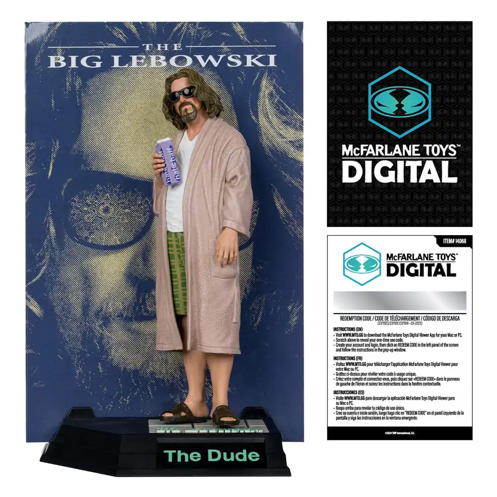 The Big Lebowski Movie Maniacs Statue The Dude (McFarlane Digital) 15 cm Produktfoto