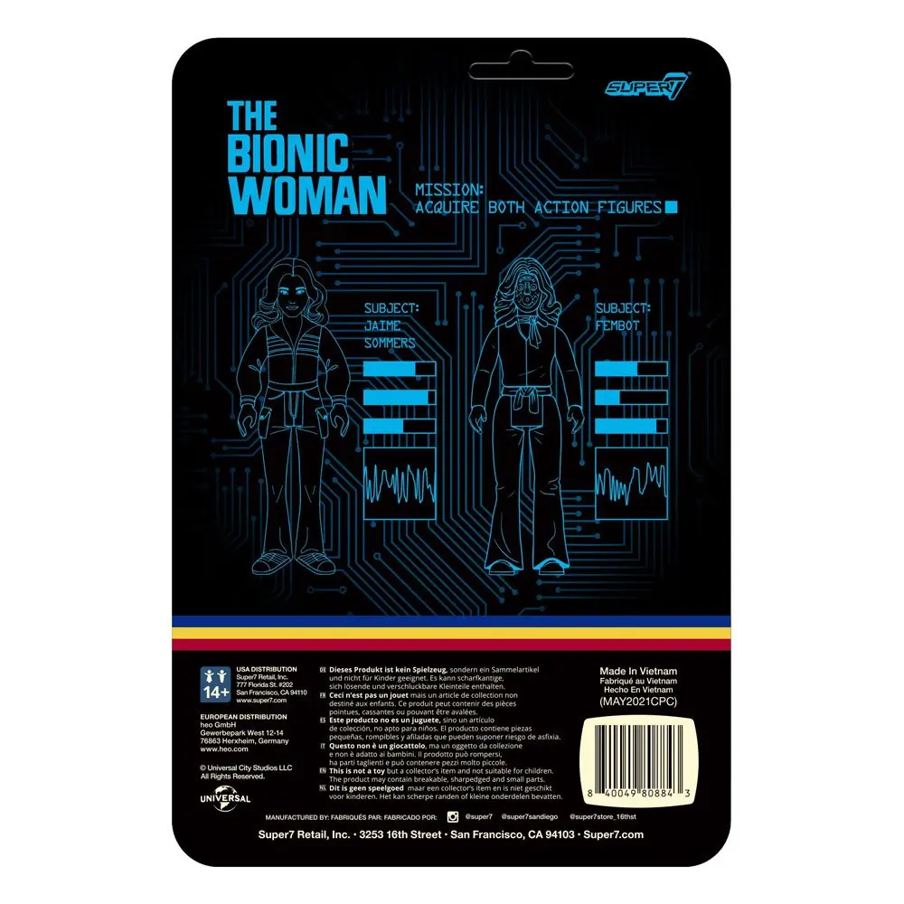 Die Sieben-Millionen-Dollar-Frau ReAction Actionfigur Fembot 10 cm Produktfoto