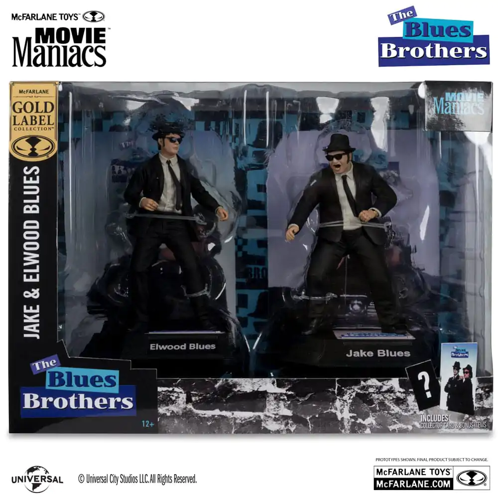 The Blues Brothers Movie Maniacs Actionfiguren 2er-Pack Jake & Elwood Blues (Gold Label) 15 cm termékfotó