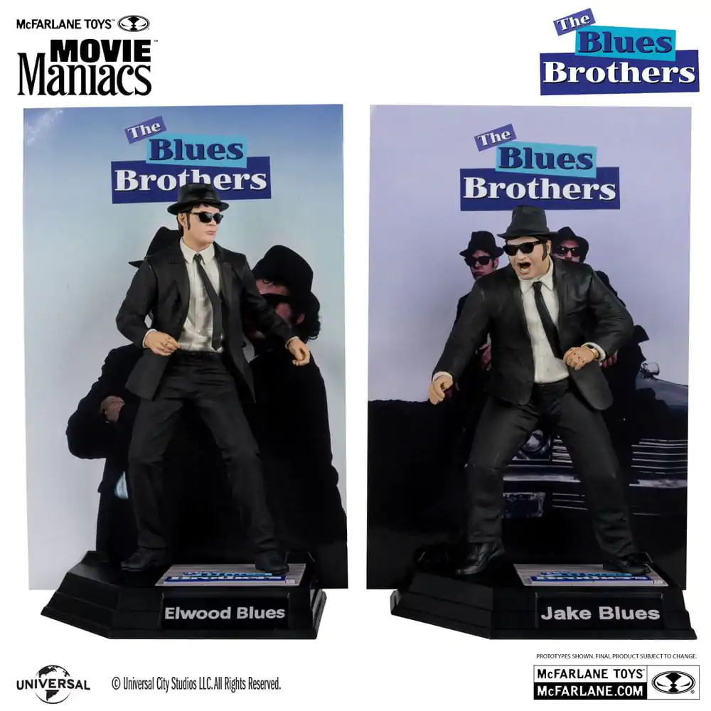 The Blues Brothers Movie Maniacs Actionfiguren 2er-Pack Jake & Elwood Blues (Gold Label) 15 cm termékfotó