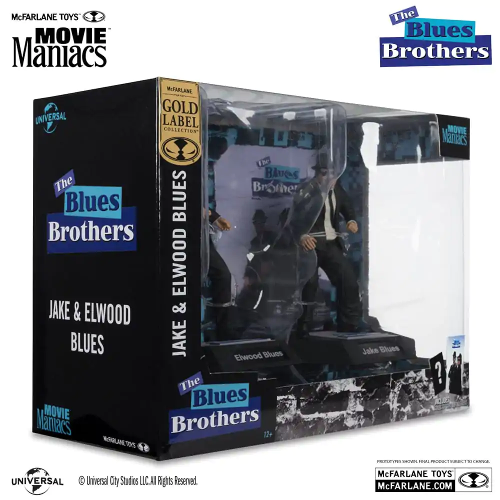 The Blues Brothers Movie Maniacs Actionfiguren 2er-Pack Jake & Elwood Blues (Gold Label) 15 cm termékfotó