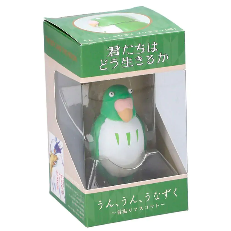 The Boy and the Heron Bobble Head Green Parakeet Figur 7,5cm Produktfoto