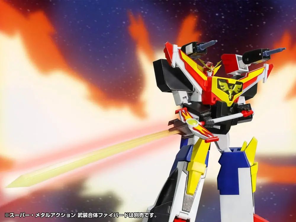 The Brave Fighter of Sun Fighbird Super Metal Action Action Figur Jetgattai Granbird 22 cm Produktfoto