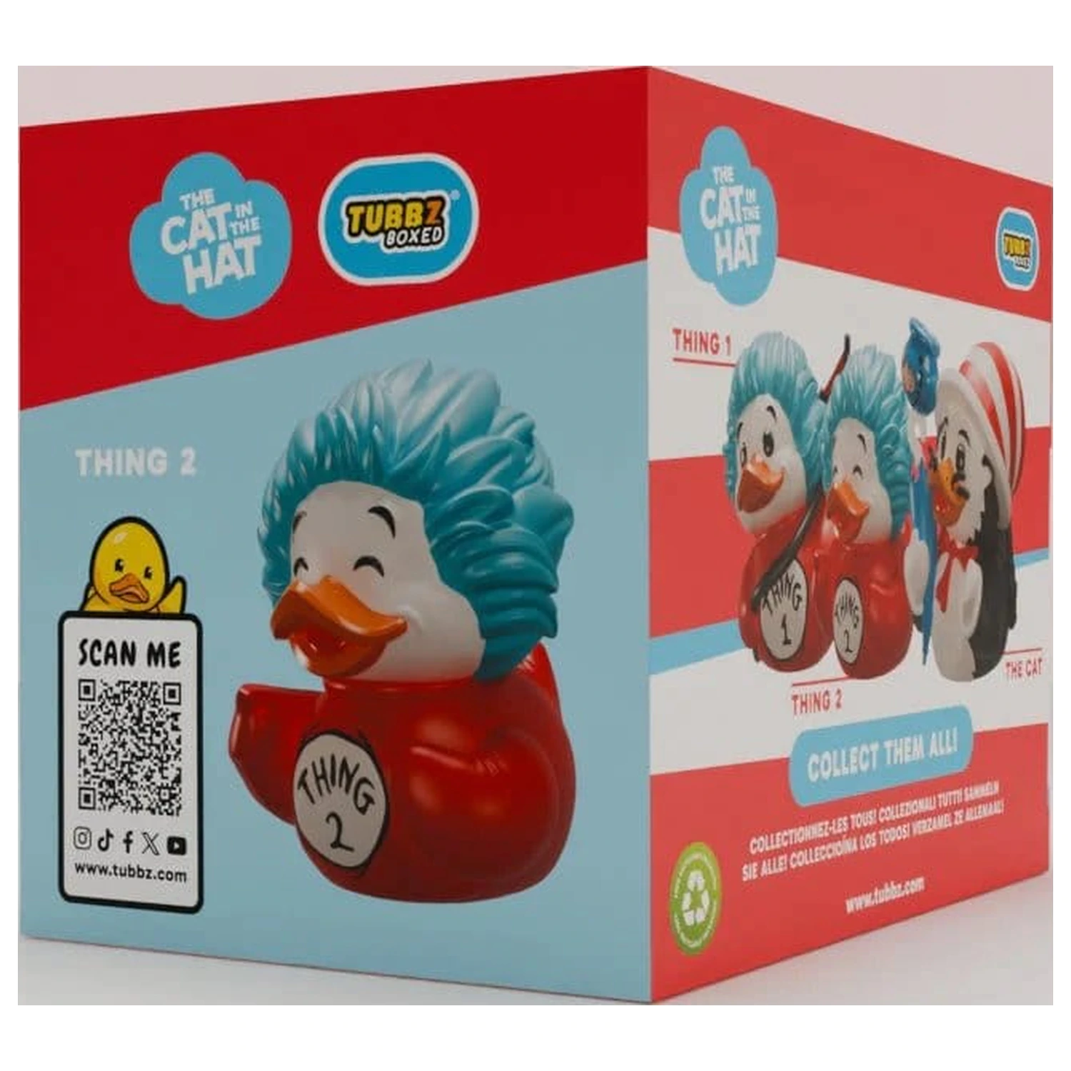 The Cat in the Hat Tubbz PVC Figur Thing 2 Boxed Edition 10 cm Produktfoto