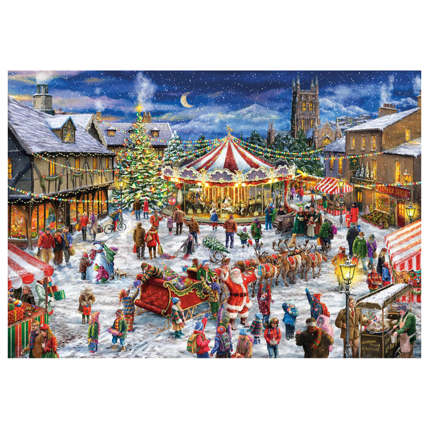 The Christmas Fair Puzzle 500 Teile Produktfoto