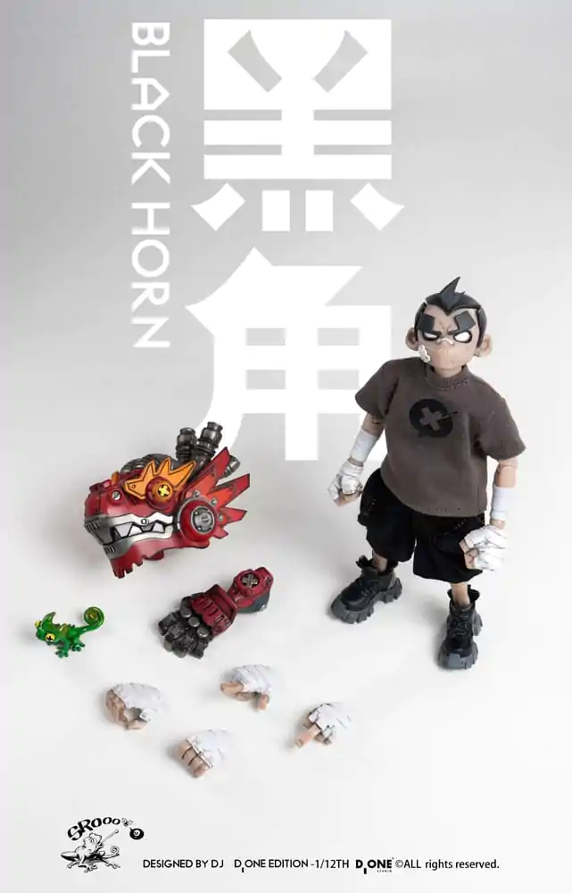 The Circle Actionfigur Kit 1/12 Black Horn Year of the Loong Limited Edition 16 cm Produktfoto