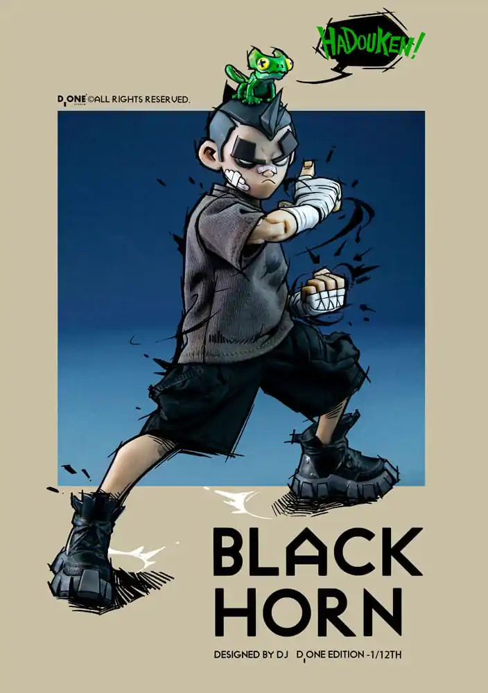 The Circle Actionfigur Kit 1/12 Black Horn Year of the Loong Limited Edition 16 cm Produktfoto