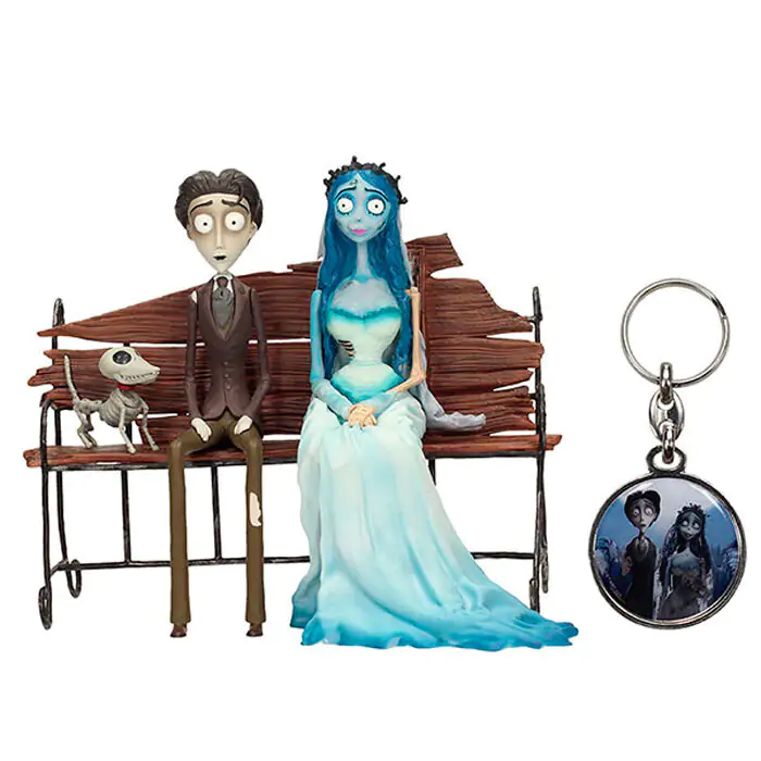 The Corpse Bride Figur und Metall Schlüsselanhänger Produktfoto