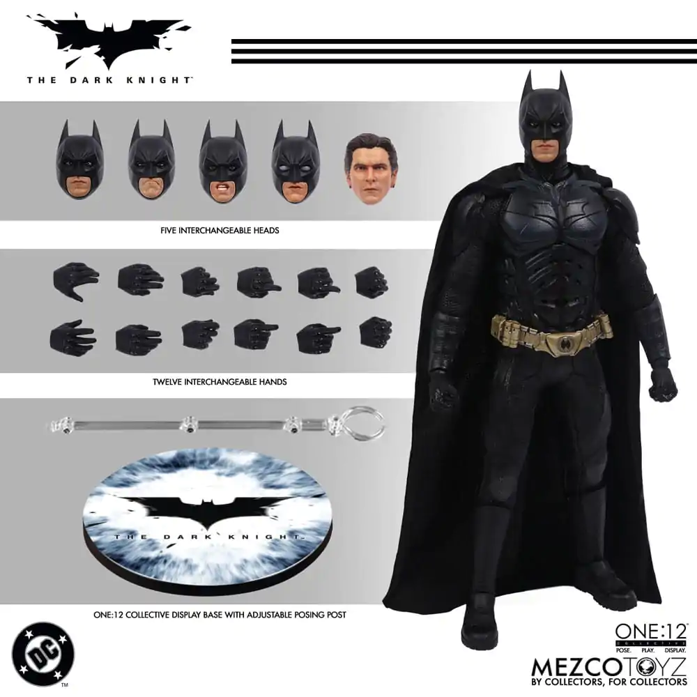The Dark Knight Action-Figur 1/12 Batman 17 cm Produktfoto