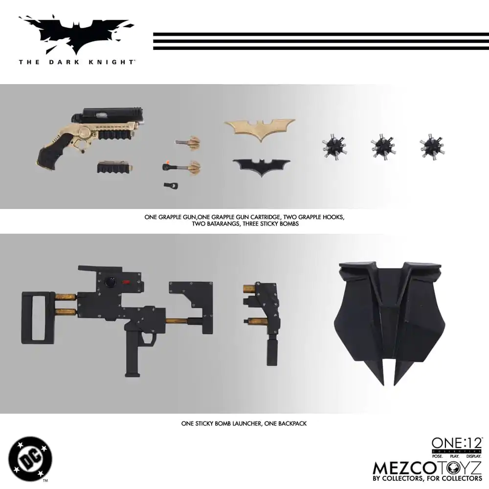 The Dark Knight Action-Figur 1/12 Batman 17 cm Produktfoto