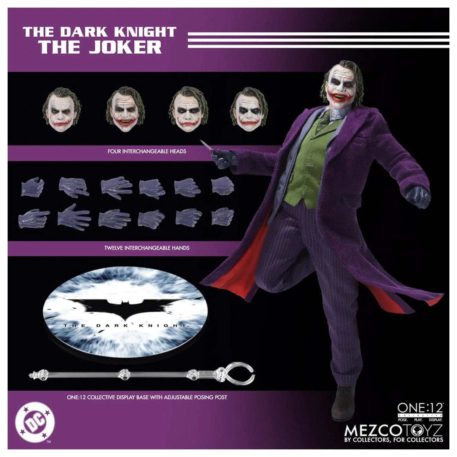 The Dark Knight Action Figur 1/12 Joker 17 Zentimeter Produktfoto