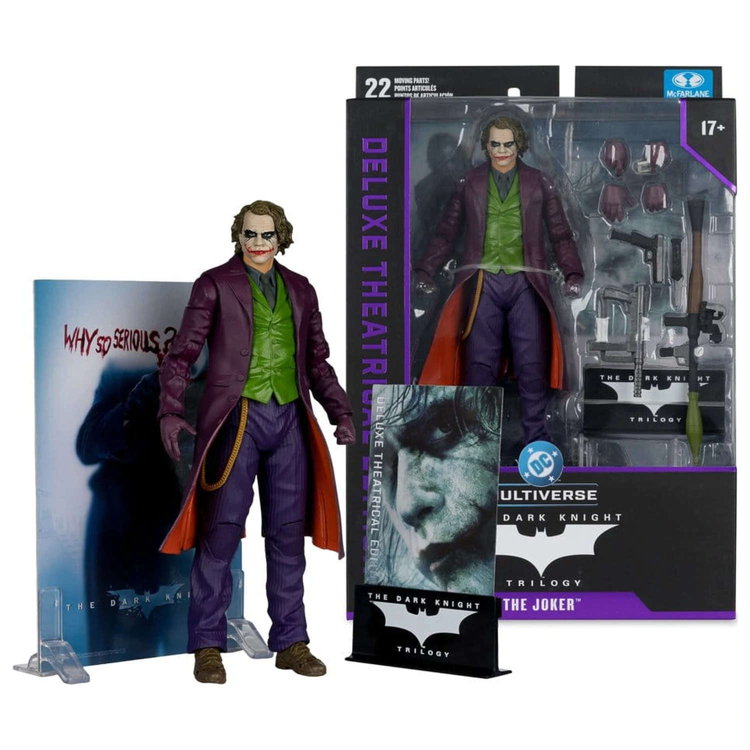 The Dark Knight DC Multiverse Deluxe Theatrical Edition Action-Figur Joker 18 cm Produktfoto