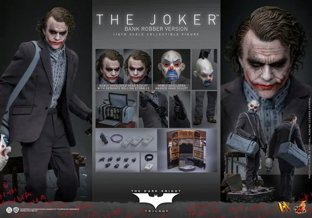 The Dark Knight DX Action Figur 1/6 The Joker (Bank Robber Version) 30 cm Produktfoto