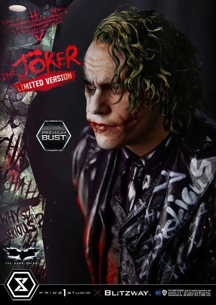 The Dark Knight Premium Büste The Joker Limited Version 26 cm Produktfoto