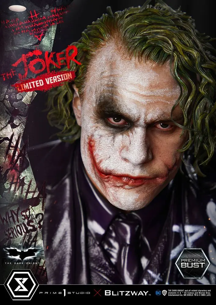 The Dark Knight Premium Büste The Joker Limited Version 26 cm Produktfoto