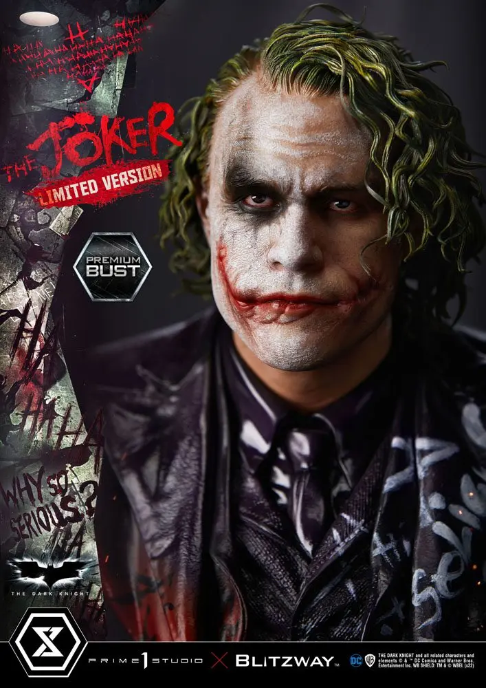 The Dark Knight Premium Büste The Joker Limited Version 26 cm Produktfoto