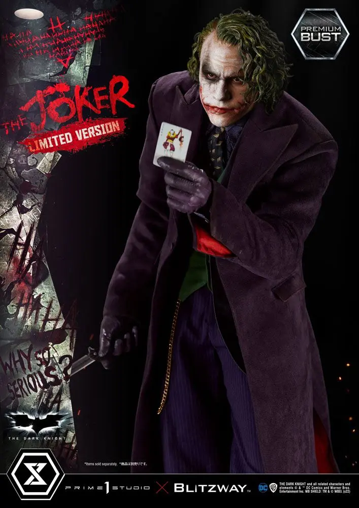 The Dark Knight Premium Büste The Joker Limited Version 26 cm Produktfoto