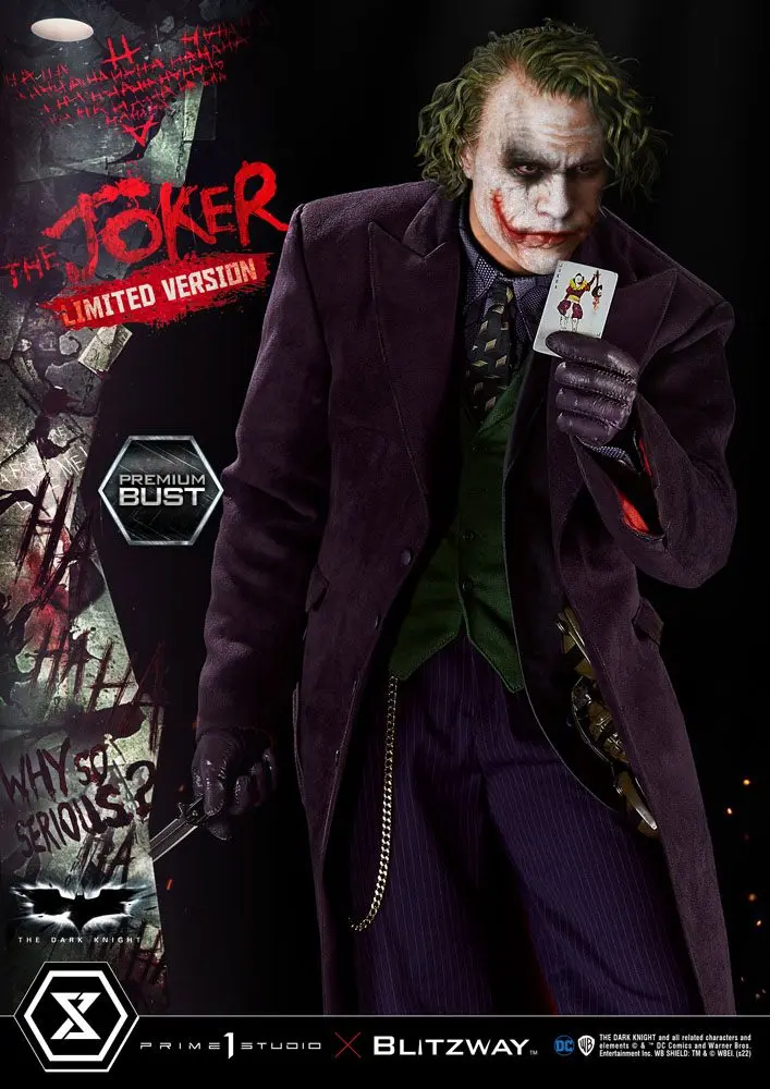 The Dark Knight Premium Büste The Joker Limited Version 26 cm Produktfoto